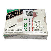 La Voz Soprano Sax Reeds, Strength Soft, 10-pack - RIC10SF