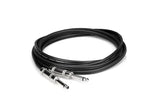 Hosa SKZ-600 Series 1/4" TS Male to 1/4" TS Male Speaker Cable (16 Gauge) - 10' - SKZ-610