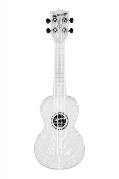 KALA KA-SWT WATERMAN TRANSPARENT ICE SOPRANO UKULELE