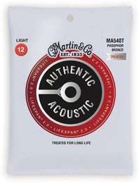 - Martin MA540T Lifespan 2.0 Treated Phosphor Bronze Light 12-54 Authentic Acoustic Guitar Strings