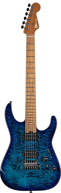 Charvel Pro-Mod DK24 HH 2PT CM Electric Guitar, with Maple Fingerboard Quilt Chlorine Burst 2969411534 (FREE SHIPPING)