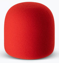 On-Stage ASWS58-R Foam Windscreen for Handheld Microphones (Red).