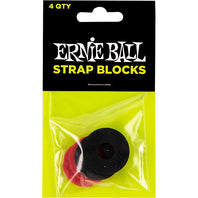 Ernie Ball Strap Blocks Red and Black 4 pack P04603
