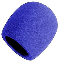 On-Stage ASWS58-BL Foam Windscreen for Handheld Microphones (Blue).