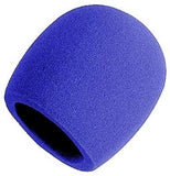 On-Stage ASWS58-BL Foam Windscreen for Handheld Microphones (Blue).