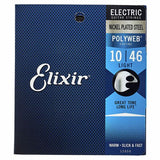 Elixir Polyweb Coated Nickel Plated Electric Guitar Strings 12050 Light 10-46