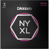 D'Addario NYXL0942 Super-Light 3-Pack Electric Guitar Strings