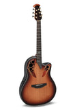 Ovation Celebrity Exotic Mid-depth E-Acoustic Guitar - Sunburst CE44P-FLE-G (FREE SHIPPING)