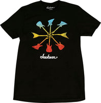 Jackson Guitar Shapes Tee Shirt BLK MED 2999435506