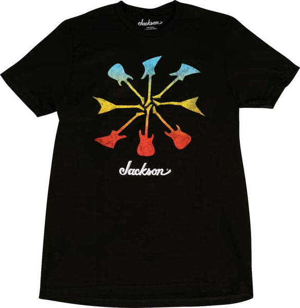 Jackson Guitar Shapes Tee Shirt BLK MED 2999435506