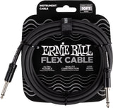 Ernie Ball Flex Instrument Cable Straight to Straight 10ft blk P06434