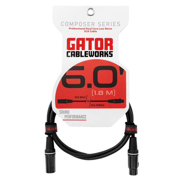 Gator 6 Foot XLR Microphone Cable –
GCWC-XLR-06