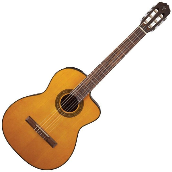 Takamine GC1CE NAT, Nylon String Acoustic-Electric Guitar - Natural - TAKGC1CENAT